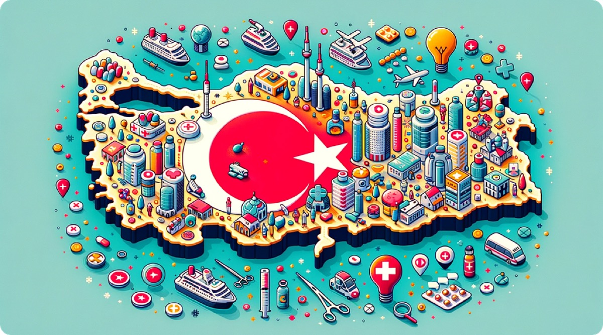 Sağlık turizminde büyümeyi temsil eden görsel